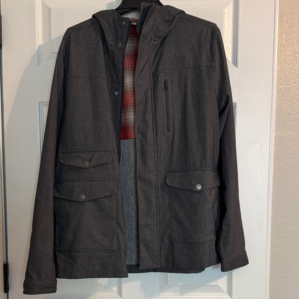 North Face Charcoal Hooded Jacket